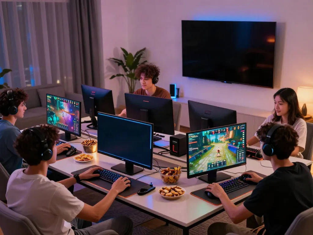 Exciting online gaming with friends at 11bet, showcasing vibrant graphics and tech.