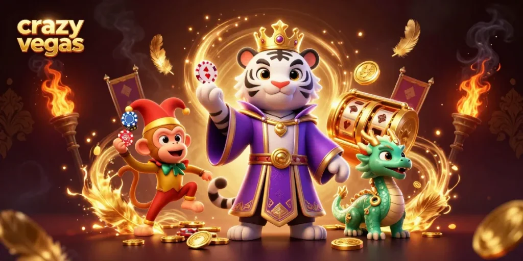Experience the thrilling action of crazyvegas with exotic characters and vibrant slot elements.